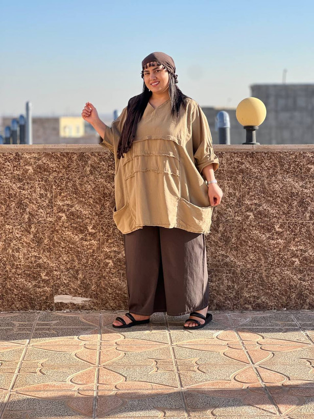 شومیز زنانه لیان رنگ نسکافه ای