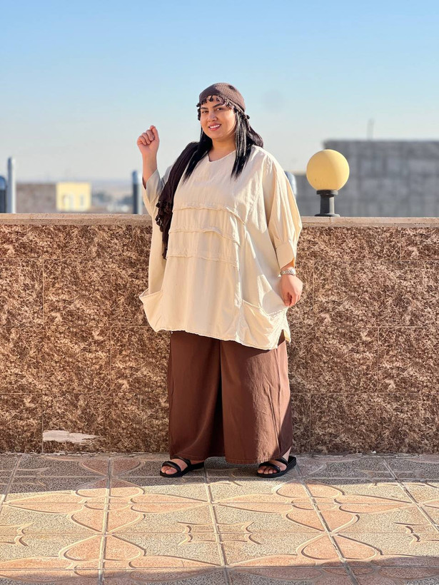 شومیز زنانه لیان رنگ استخوانی