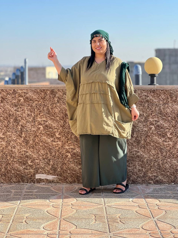 شومیز زنانه لیان رنگ سبز ماچا