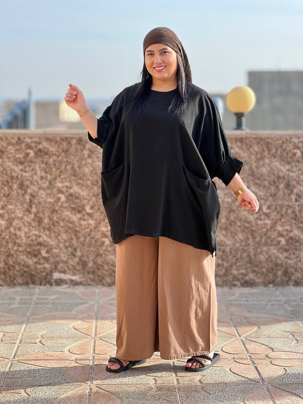 شومیز زنانه برکه رنگ مشکی