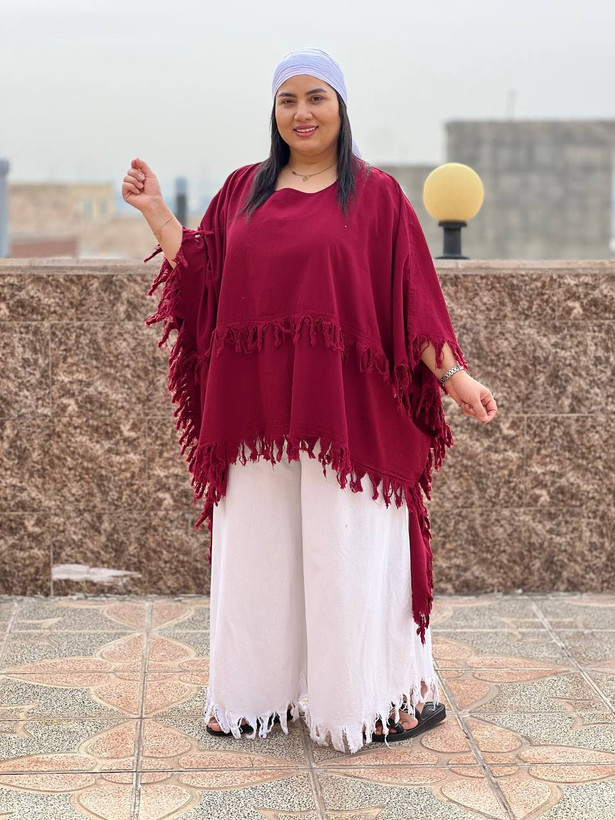 پانچ زنانه هلنا رنگ زرشکی