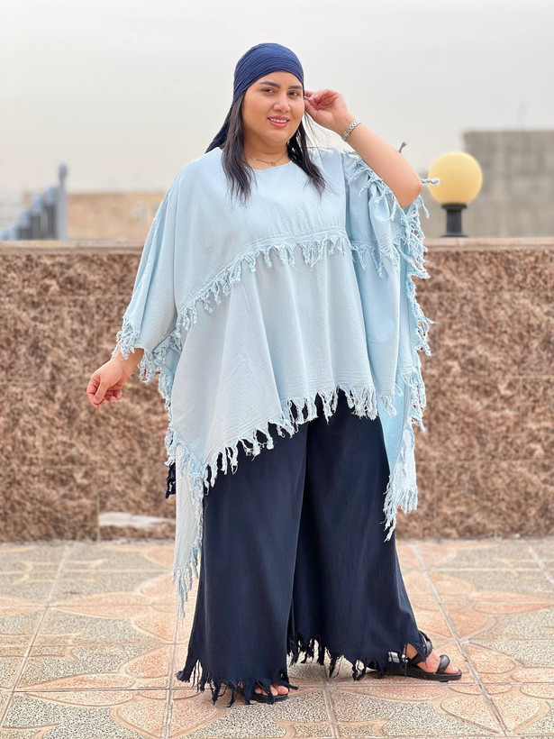 پانچ هلنا رنگ آبی آسمانی