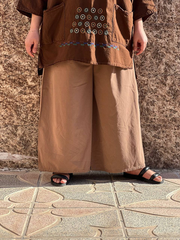 شلوار زنانه صدف رنگ موکا