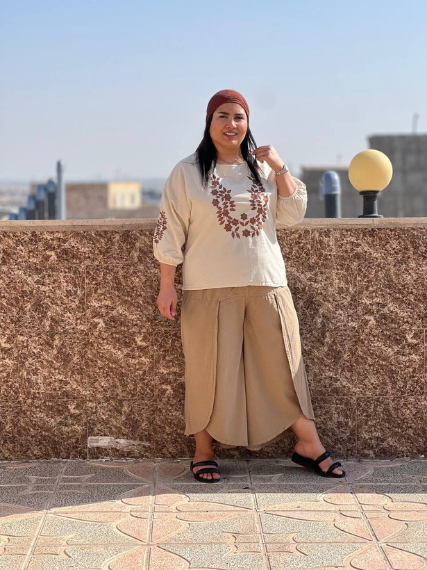 شومیز زنانه سروناز رنگ استخوانی