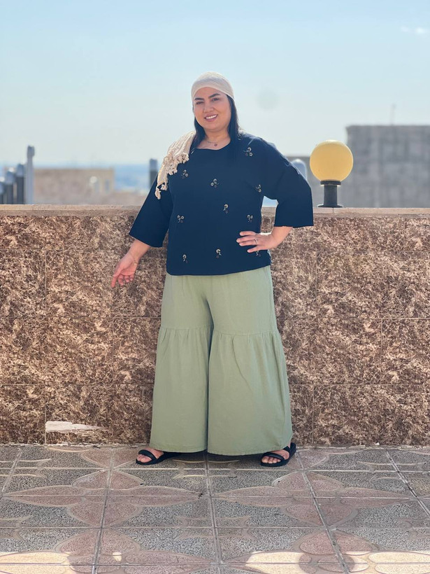 شومیز زنانه گلریز رنگ مشکی