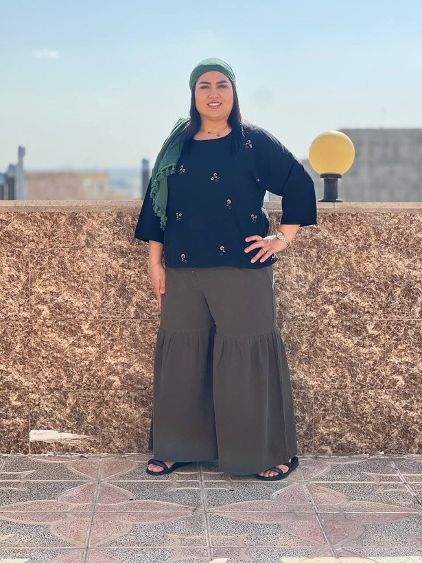 شومیز زنانه گلریز رنگ مشکی