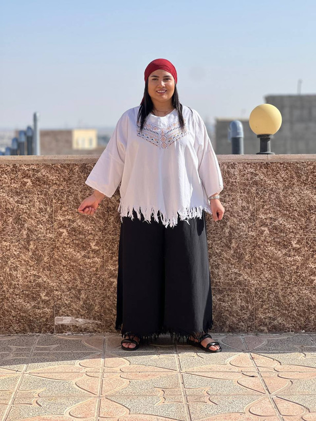 شومیز زنانه غزل گلدوزی رنگ سفید